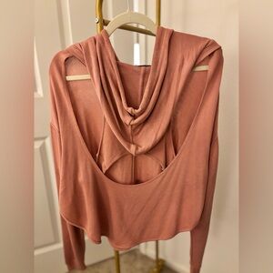 VENUS • Open-Back Hoodie • Rose • Small • Pre-loved and super soft!! ❣️